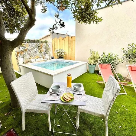 Studio Piscine Balneo Chauffee Serignan Exterior photo