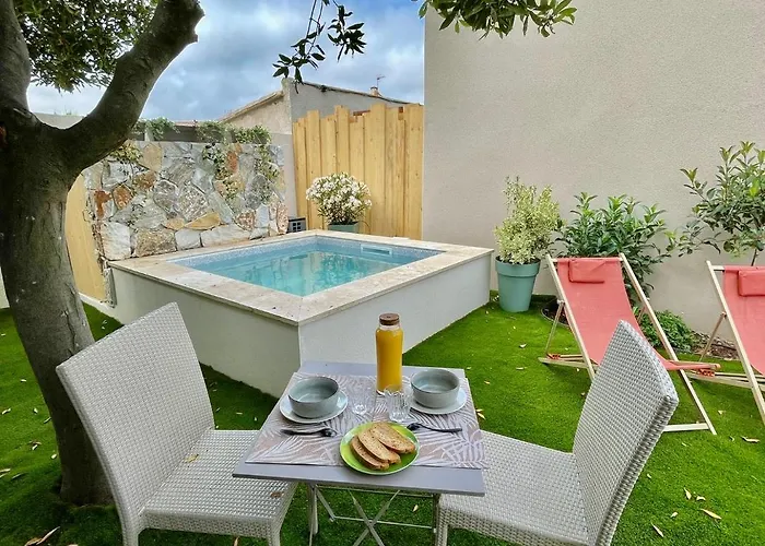 Studio Piscine Balneo Chauffee